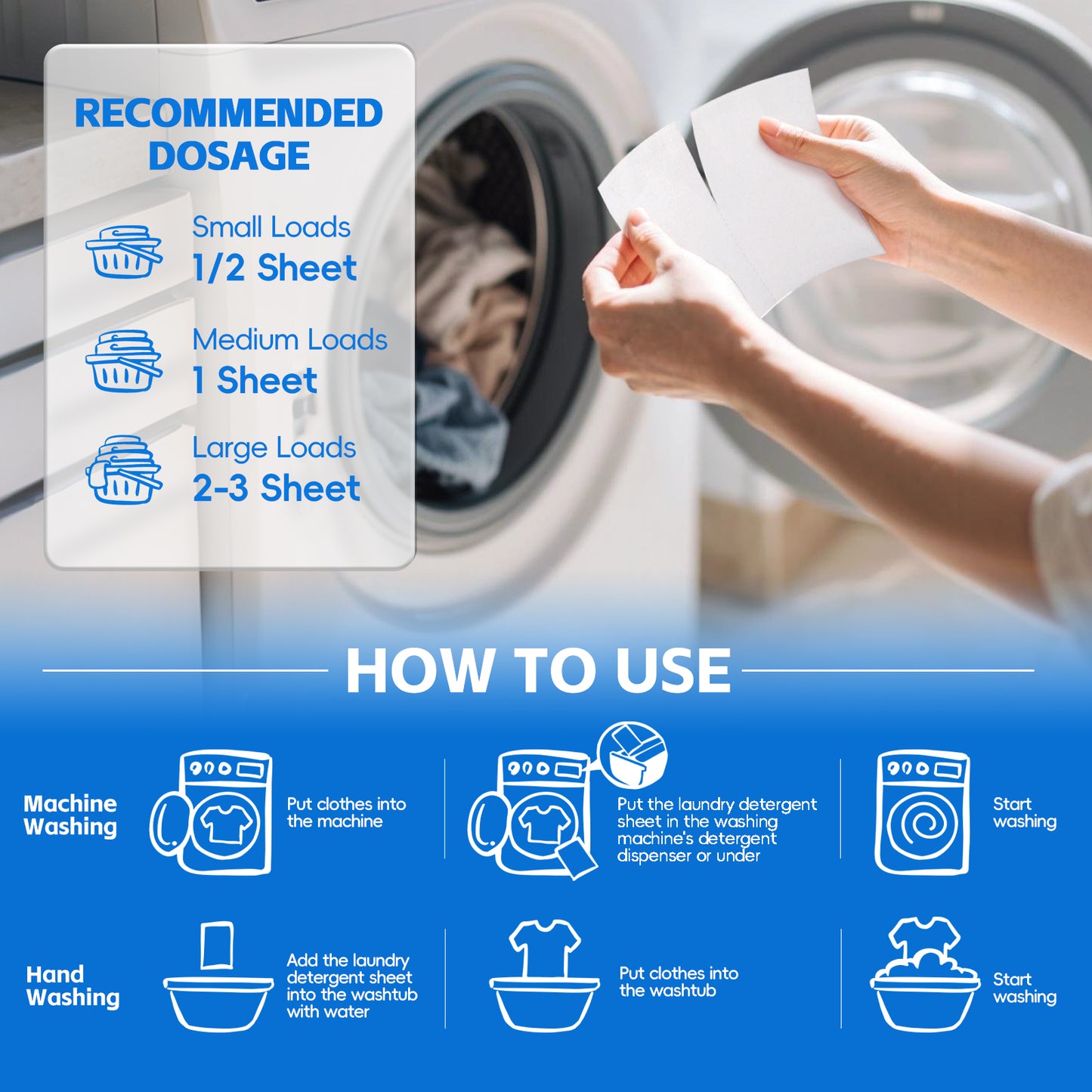 Laundry Detergent Sheets-Fresh Linen(400 Loads)