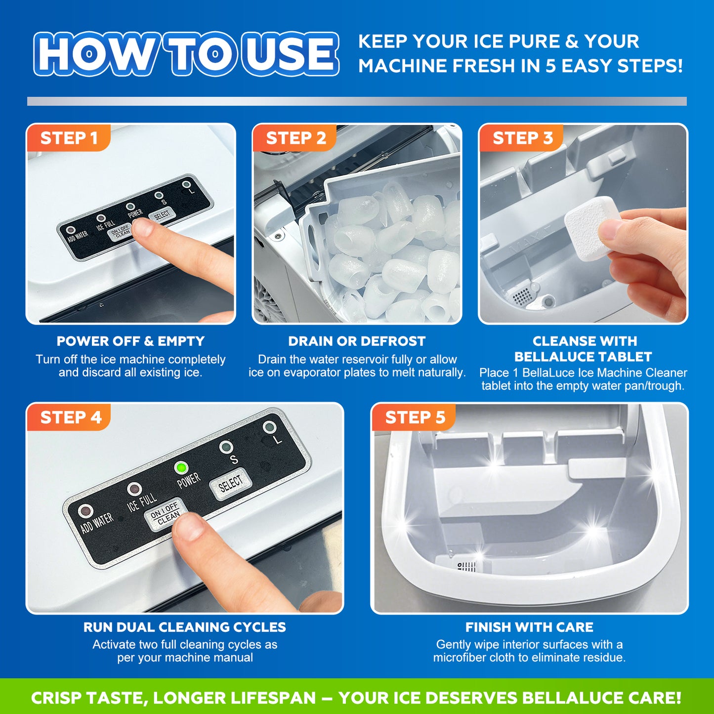 Ice Machine Cleaner Tablets-Unscented
