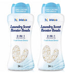 BellaLuce 2 Pack Laundry Scent Booster Beads, Fresh Ocean Breeze, 48 oz Total, 12 Weeks Long-Lasting Fragrance, 2-in-1 Odor Eliminator, Safe for All Fabrics & HE Washers