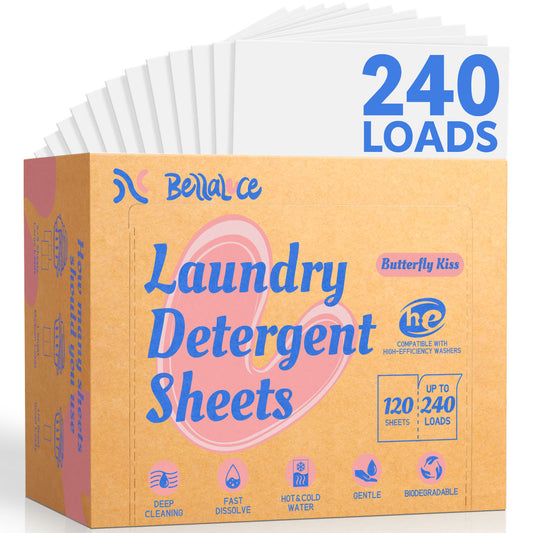 Laundry Detergent Sheets-Butterfly Kiss(240 Loads)
