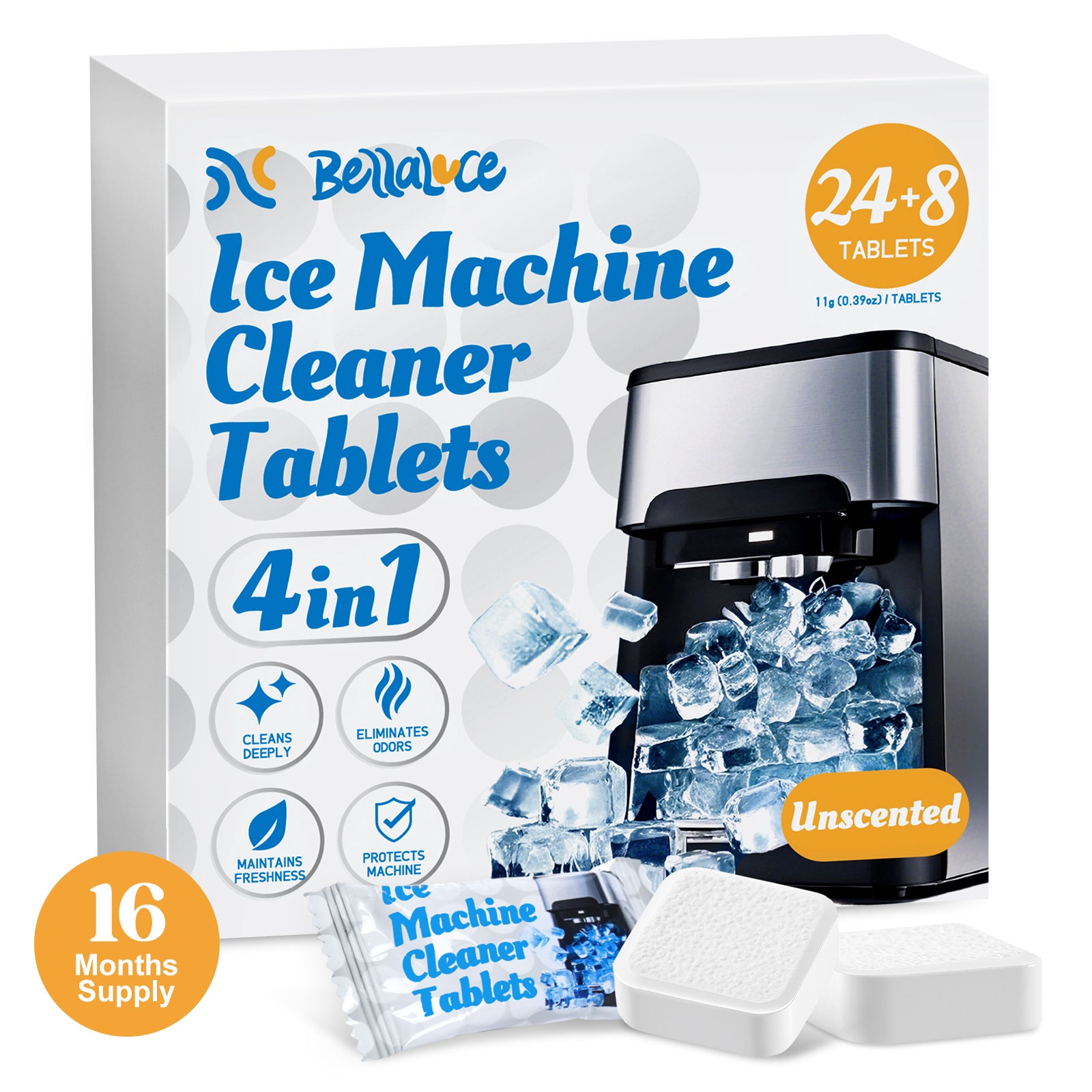 Ice Machine Cleaner Tablets-Unscented