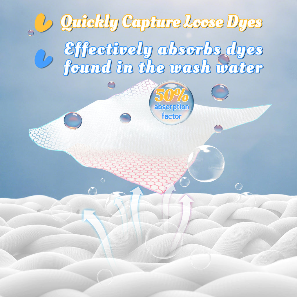 Bellaluce Color Catchers for Laundry 54 Count, Dye Catcher to Prevent ...