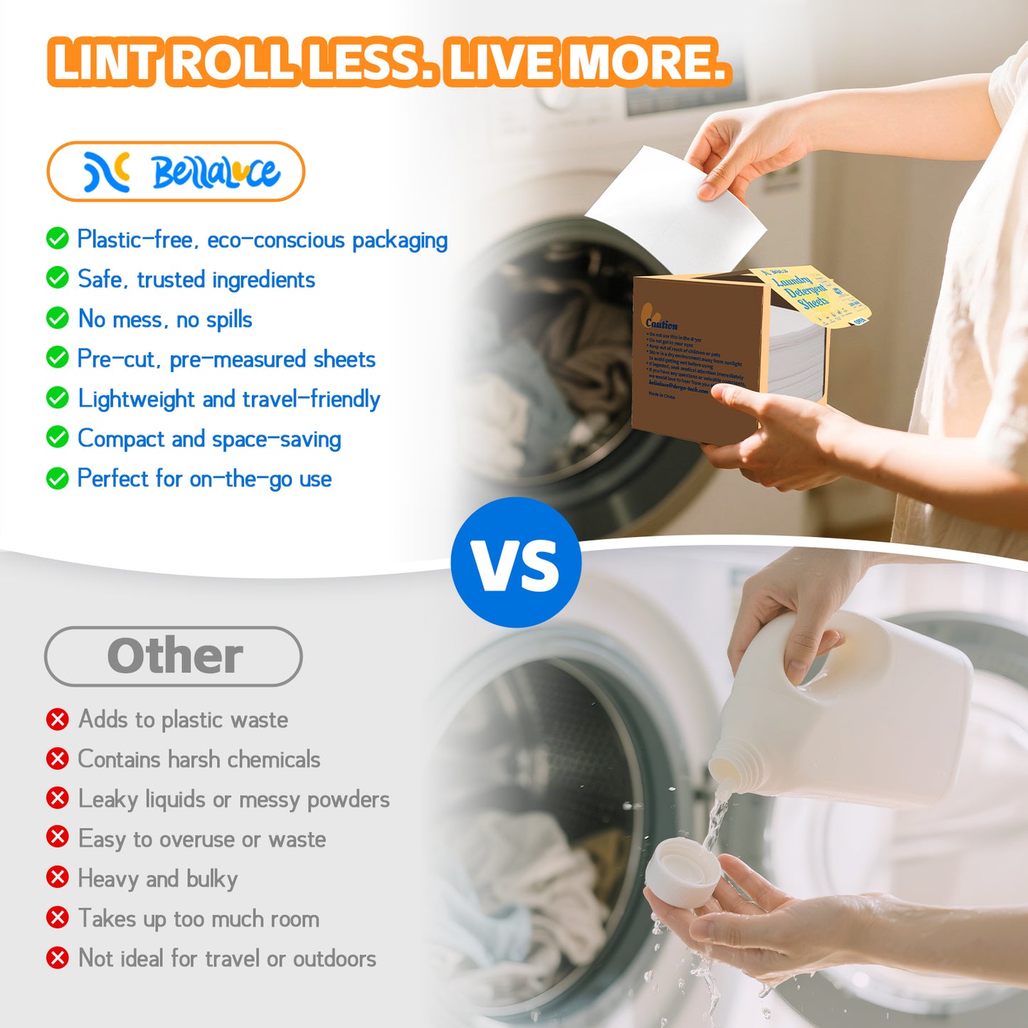 Laundry Detergent Sheets-Fresh Linen(400 Loads)