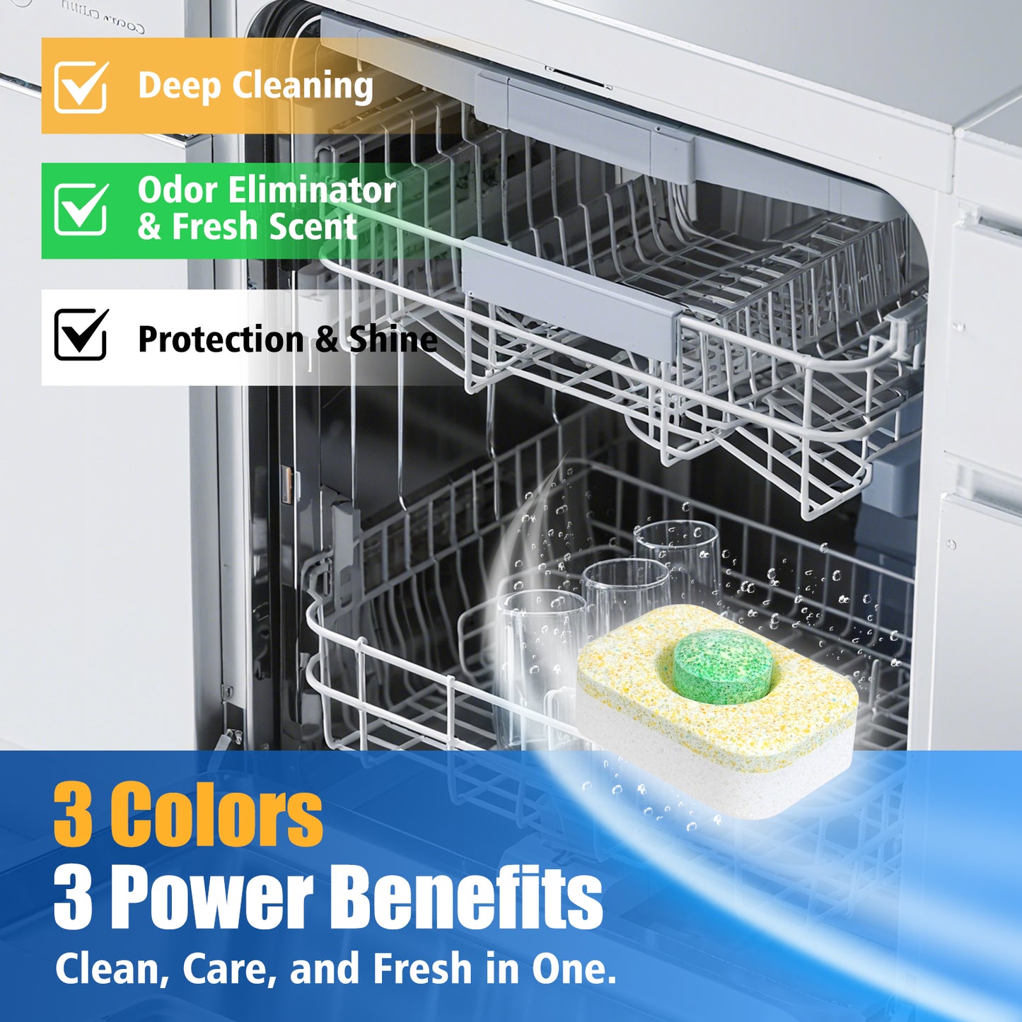 Dishwasher Detergent Tablets, 32 Count