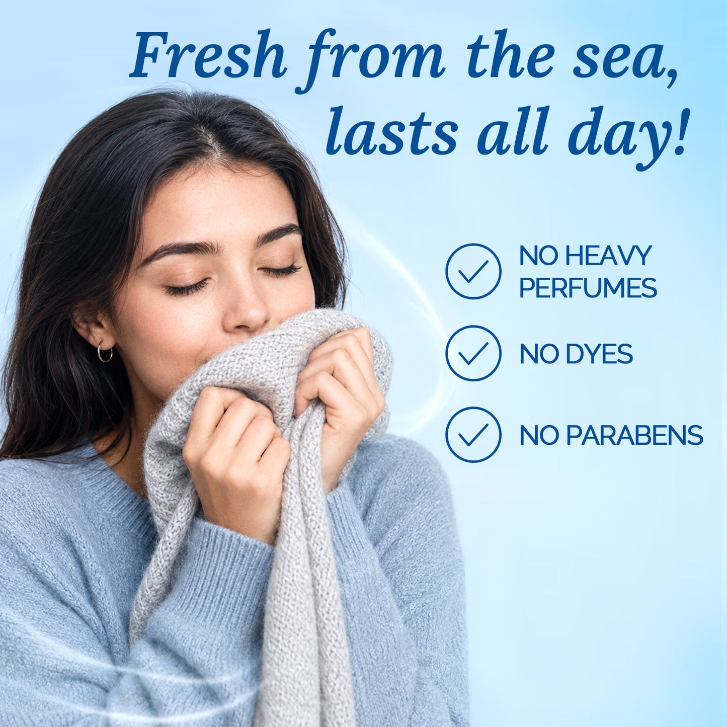 BellaLuce Laundry Scent Booster Beads, Fresh Ocean Breeze, 24 oz, Long-Lasting Fragrance, 2-in-1 Scent & Soften, Odor Eliminator, Safe for All Fabrics & Washers