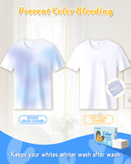 Color Catchers for Laundry - Color Grabber 120 Sheets to Prevent Color Runs, Dye Catchers for Home Use, Fregrance Free Color Guard for Apartment Dorm Hotel