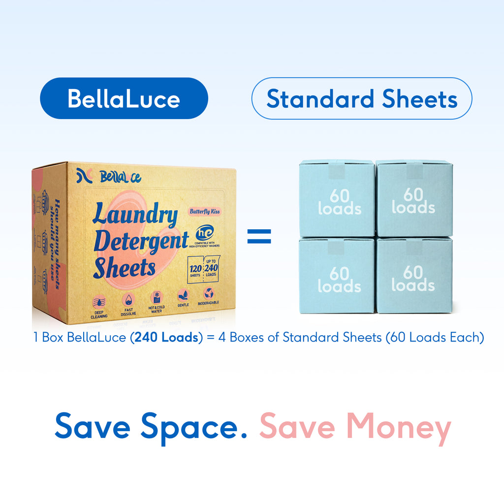 Laundry Detergent Sheets-Butterfly Kiss(240 Loads)