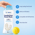 BellaLuce Laundry Scent Booster Beads, Fresh Ocean Breeze, 24 oz, Long-Lasting Fragrance, 2-in-1 Scent & Soften, Odor Eliminator, Safe for All Fabrics & Washers