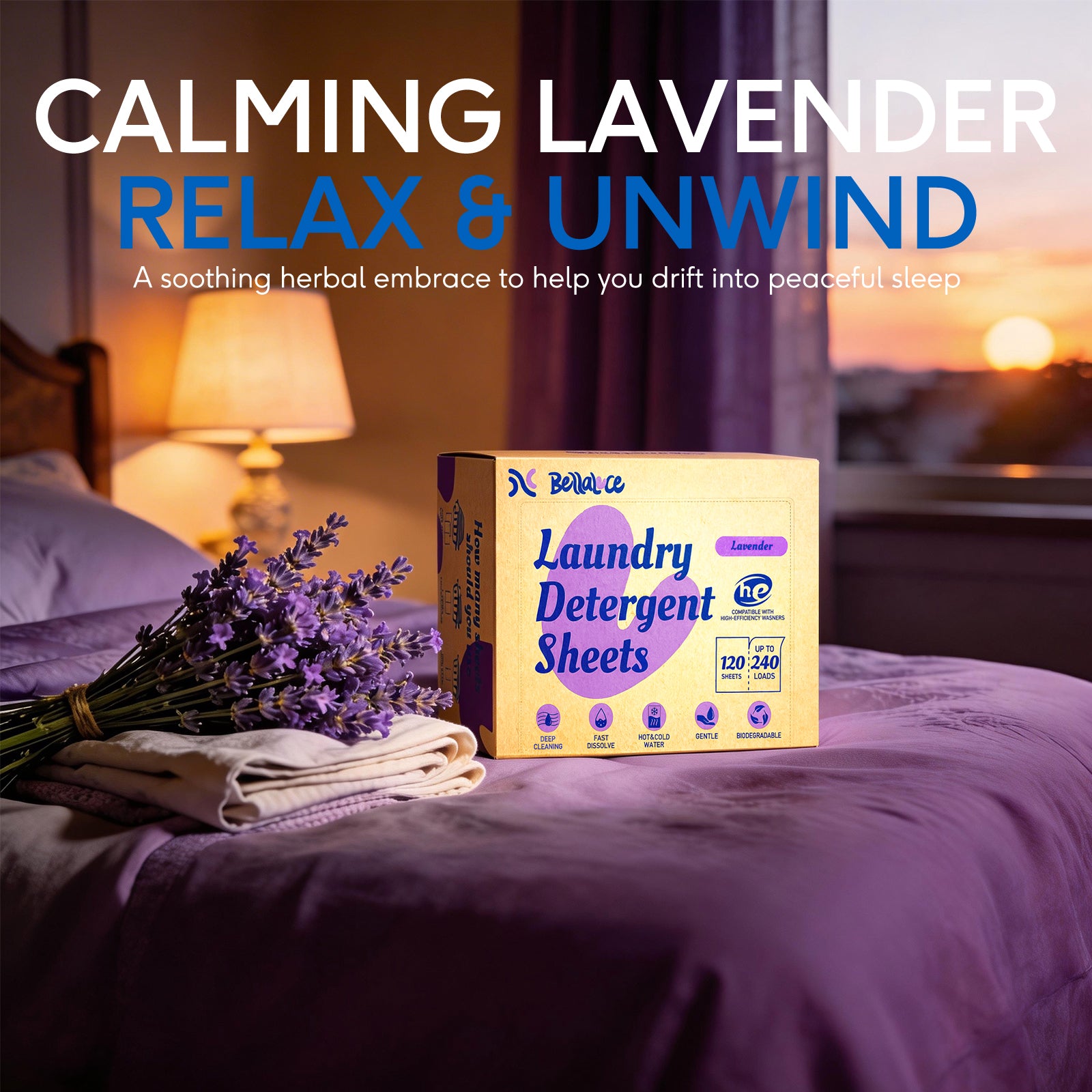 Laundry Detergent Sheets-Lavender(240 Loads)