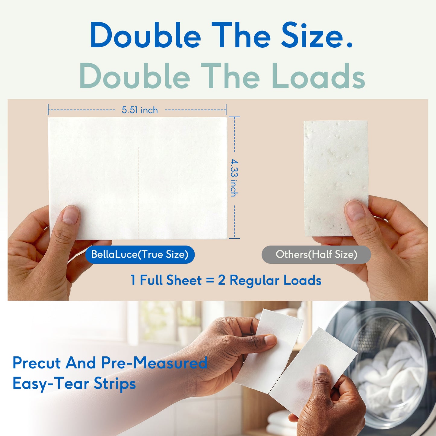 Laundry Detergent Sheets-Cotton Breeze(240 Loads)
