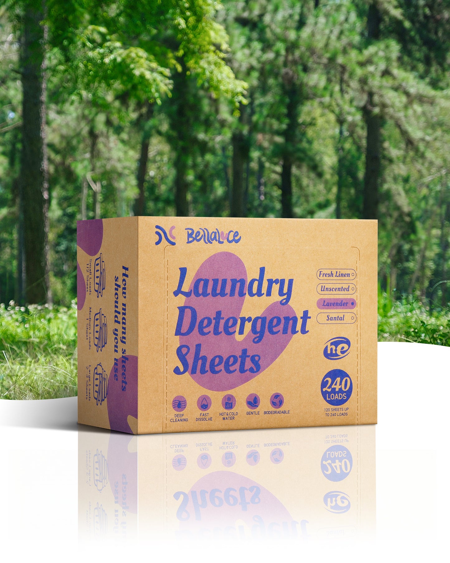 Laundry Detergent Sheets-Lavender(240 Loads)