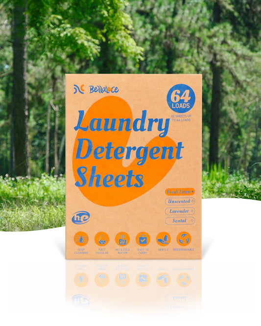 Laundry Detergent Sheet-Fresh Linen(64 Loads)